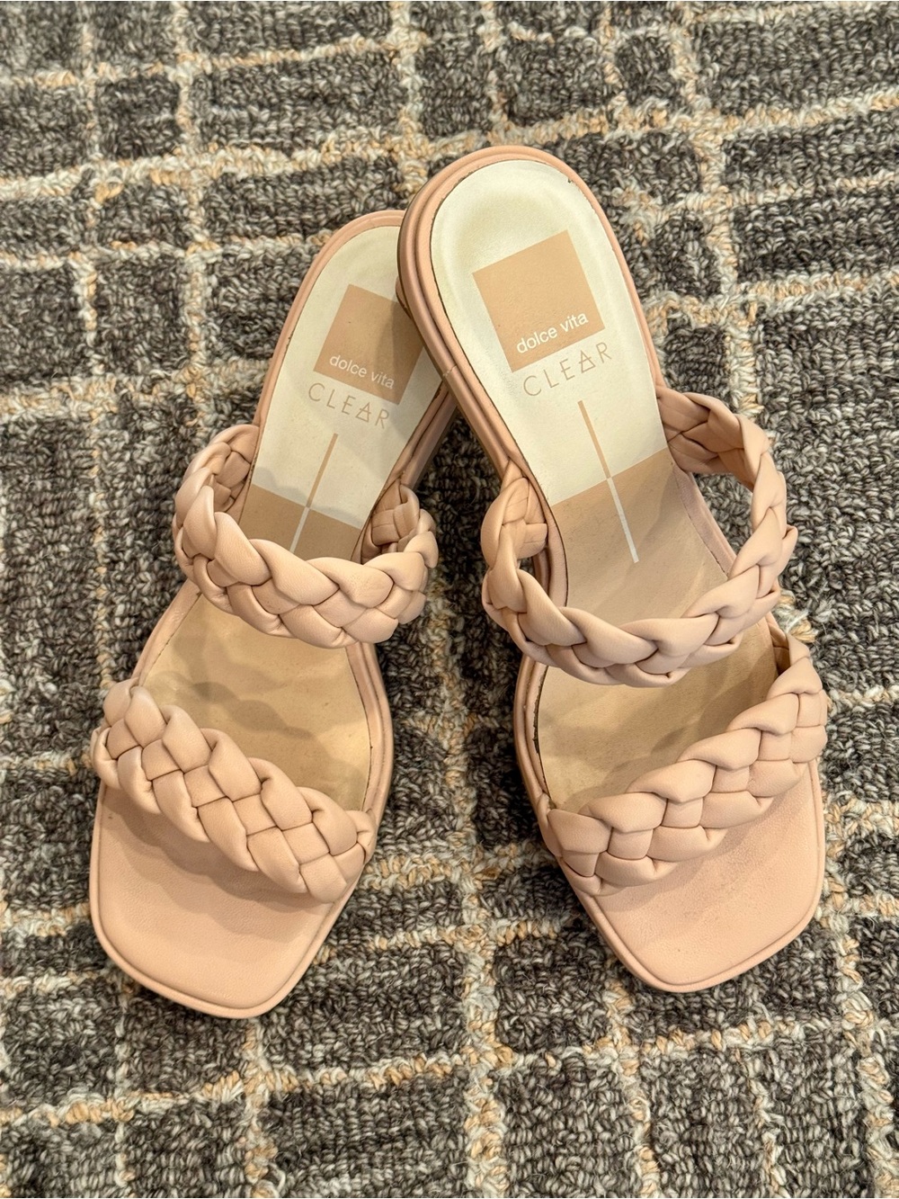 Dolce Vita Braided Double-Strap Heel in Cream Stella